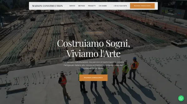 Consegna Sito Web - Template Esempio