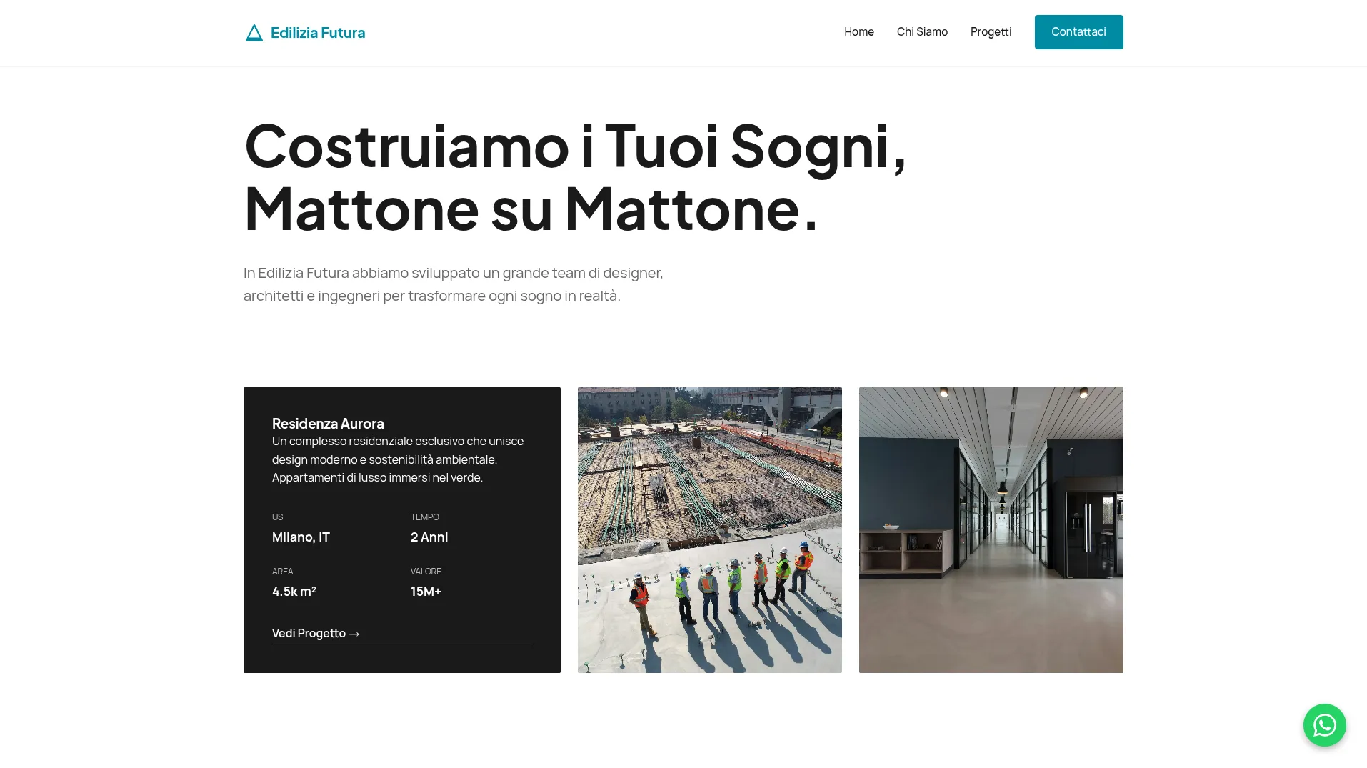 Anteprima Template 10 - Sito web per Edilizia & Costruzioni