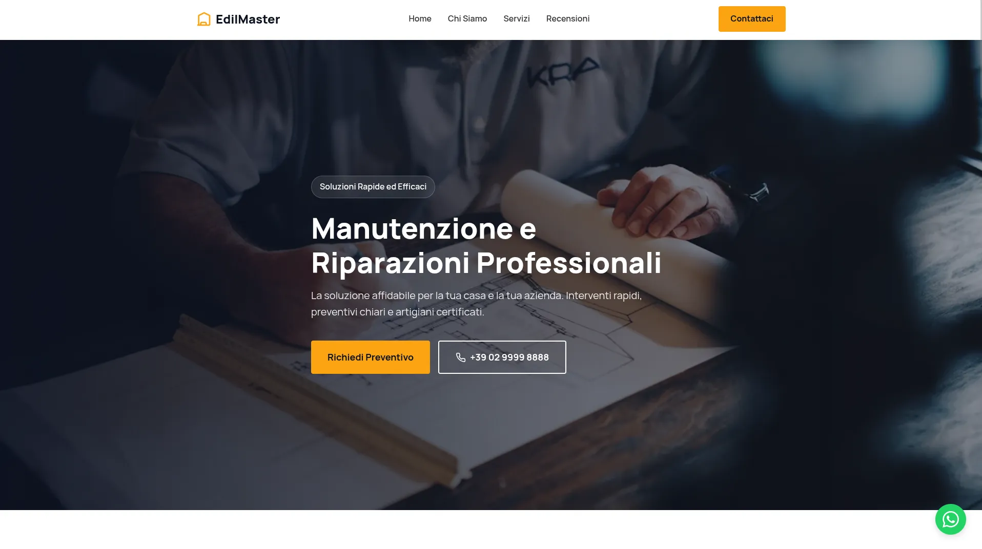 Anteprima Template 7 - Sito web per Edilizia & Costruzioni