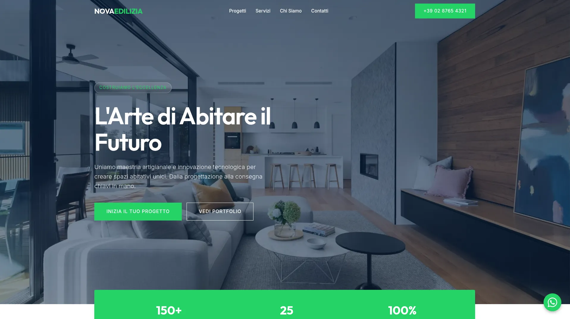 Anteprima Template 9 - Sito web per Edilizia & Costruzioni